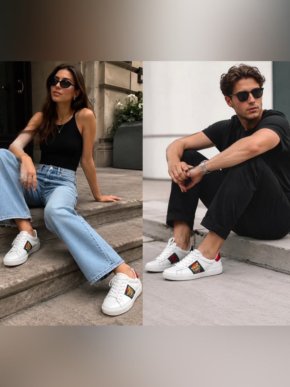 Gucci Ace Embroidered Tiger Sneakers
